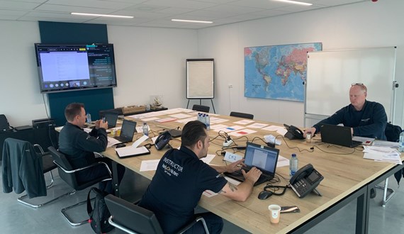 Online emergency response management drill